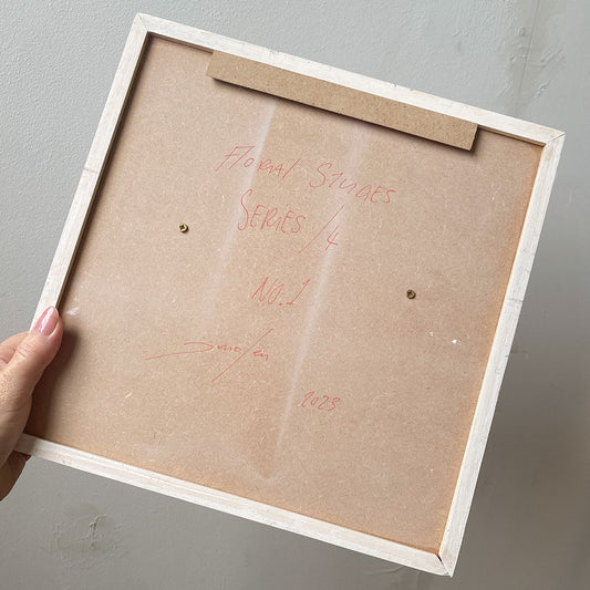 "Floral Studies" SERIES/4 - No1 - 20x20cm Acrylic Painting