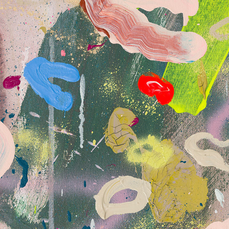 "Where It All Began" no6 - Mixed Media Painting