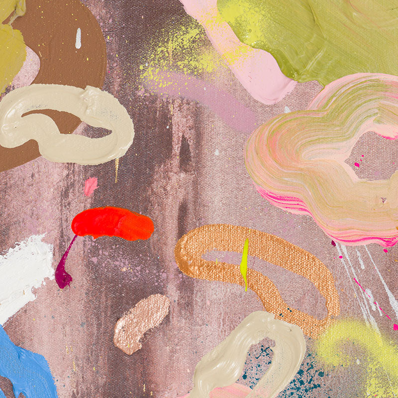 "Where It All Began" no7 - Mixed Media Painting