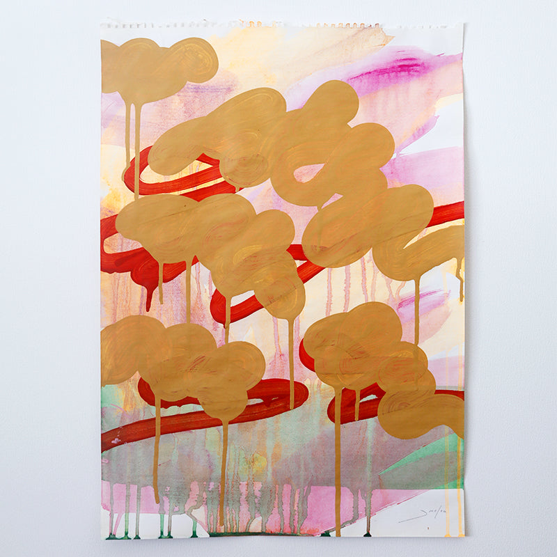 Paper Painting no7 - A2 Mixed Media Artwork