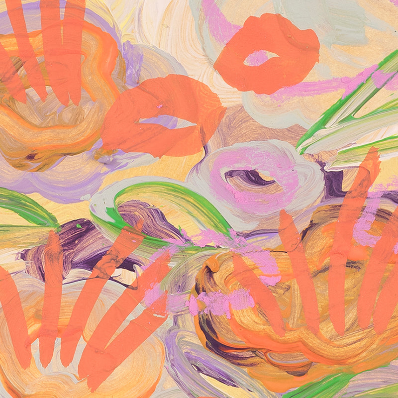 "No.4" - Floral Studies SERIES/3 - A5 mixed media artwork