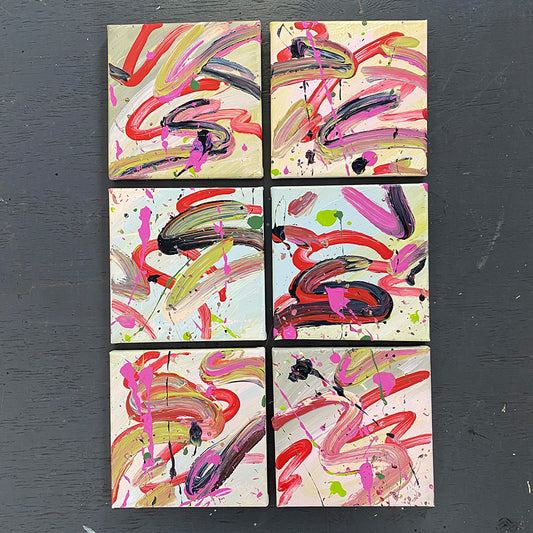 Mini Paintings "Drops" - 20x20cm Acrylic Paintings