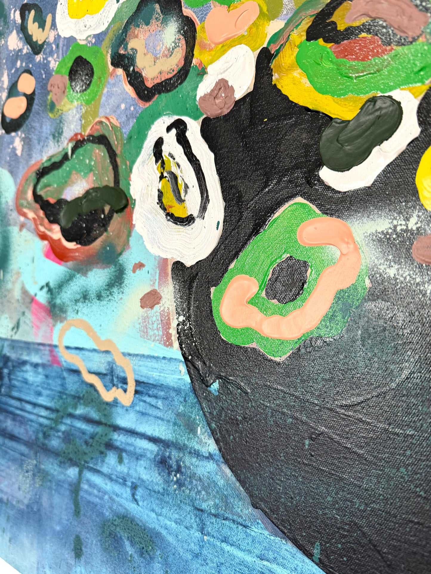 "A Resonance Of Petals" - 101x126cm Acrylic Painting