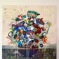 "The Collected Wild" - 97x97cm Acrylic Painting