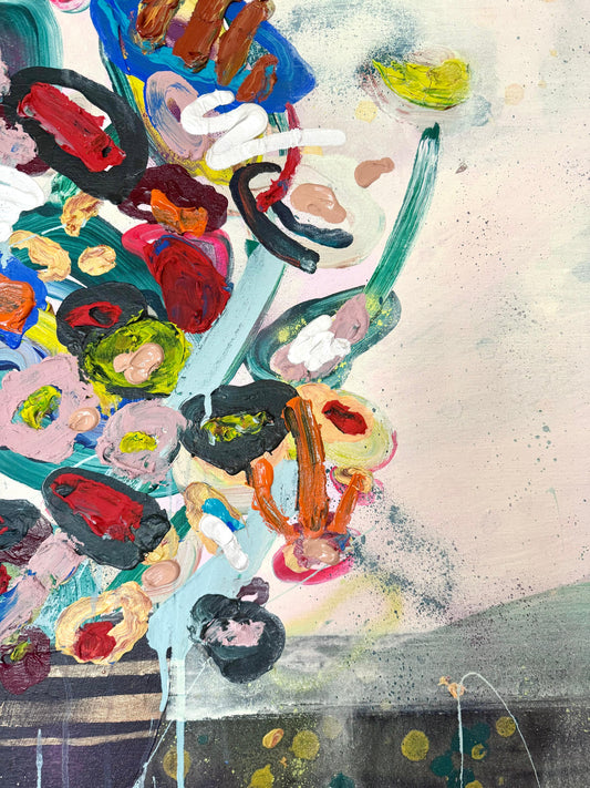 "The Collected Wild" - 97x97cm Acrylic Painting